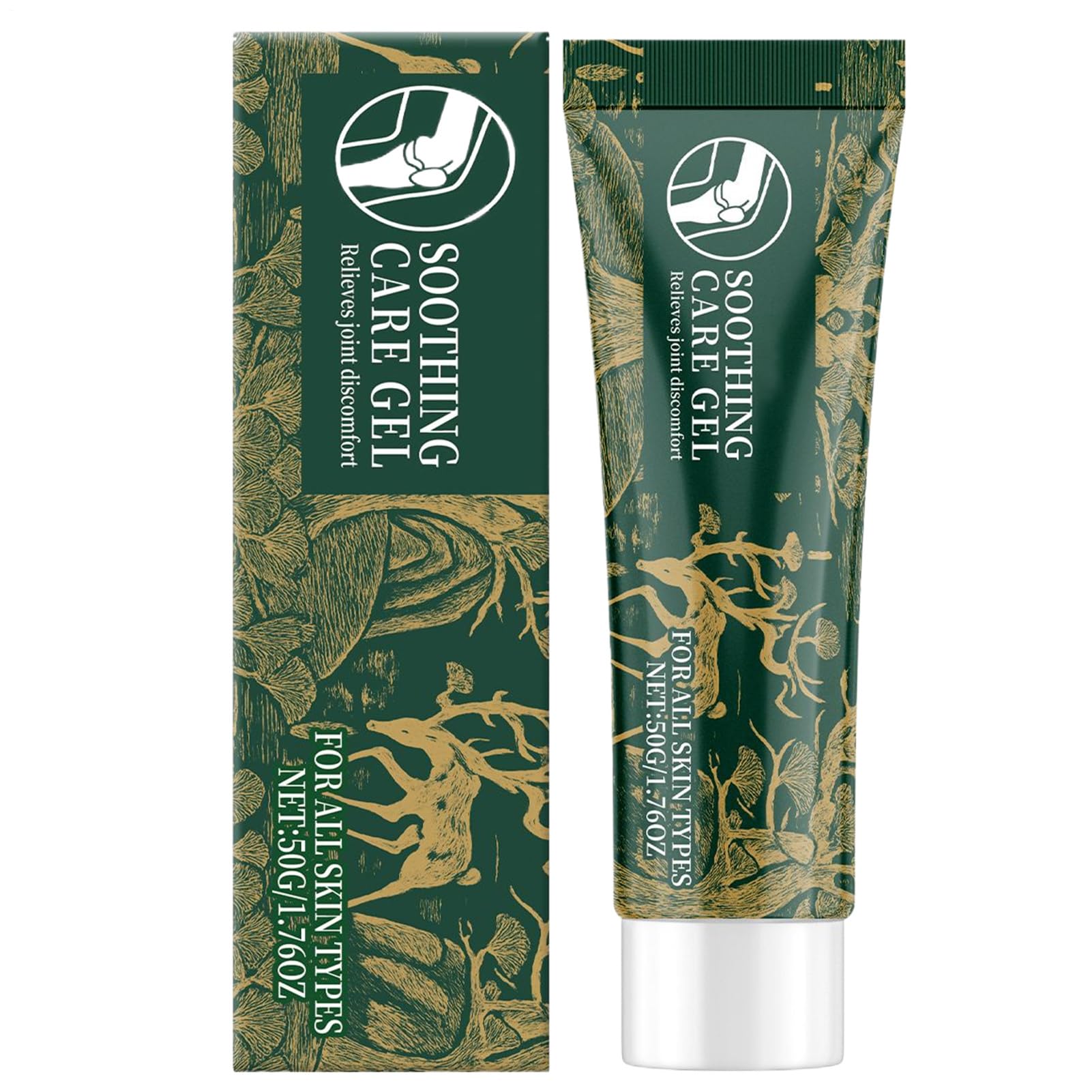 Joint Gel, Fast Absorbing Non Greasy Texture, 50g, Soothing Discomfort Massage, Pa in Relief Ointment, Mobility Improvement, Ideal Daily Use for Knee Lumbar Neck Muscle Leg Foot Back