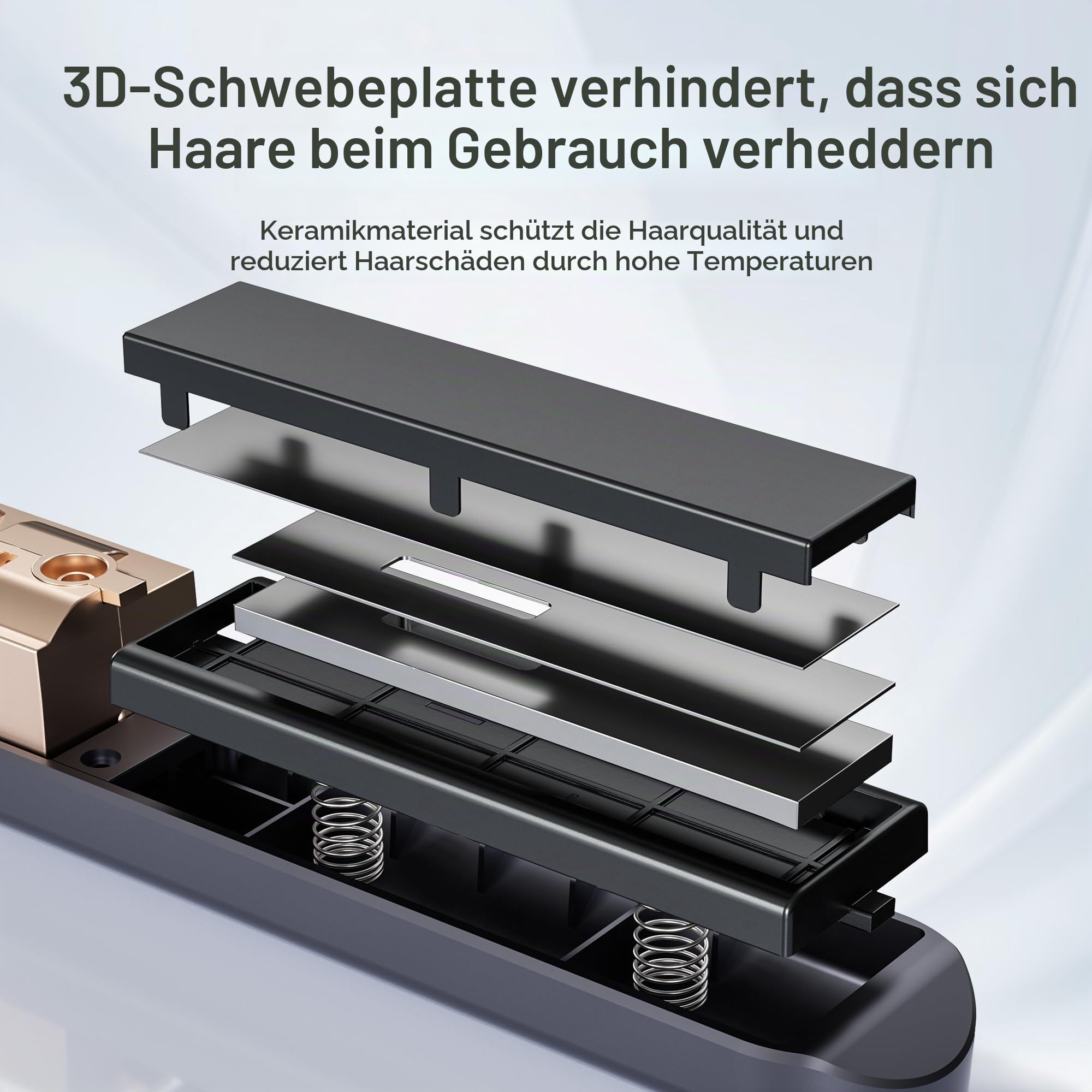 2 in 1 Glätteisen Locken und Glätten, 160°C-220°C Reise Glätteisen Kabellos 10000mAh Akku Haarglätter Tragbares mit LED Anzeige, 4 Einstellbare Temperaturen Haarglätter für Frauen Männer (Marineblau)