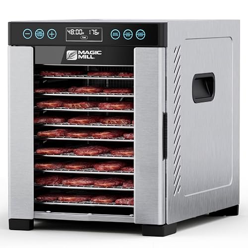 Magic Mill Pro Food Dehydrator Machine 10 Stainless Steel Trays