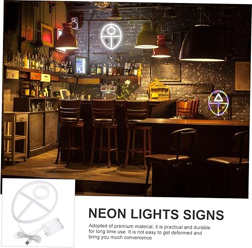 Miniatura 7 de Homoyoyo Letreros Personalizados Con Luz Led Neon Light Letreros Dormitorio Barra de luz de neón Letrero colgante Lámparas de neón Decoración de