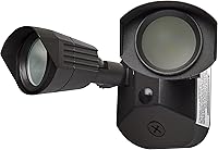 Vista 2 de Nuvo 65/212 - Luz LED de seguridad de doble cabezal, 3000 K, bronce