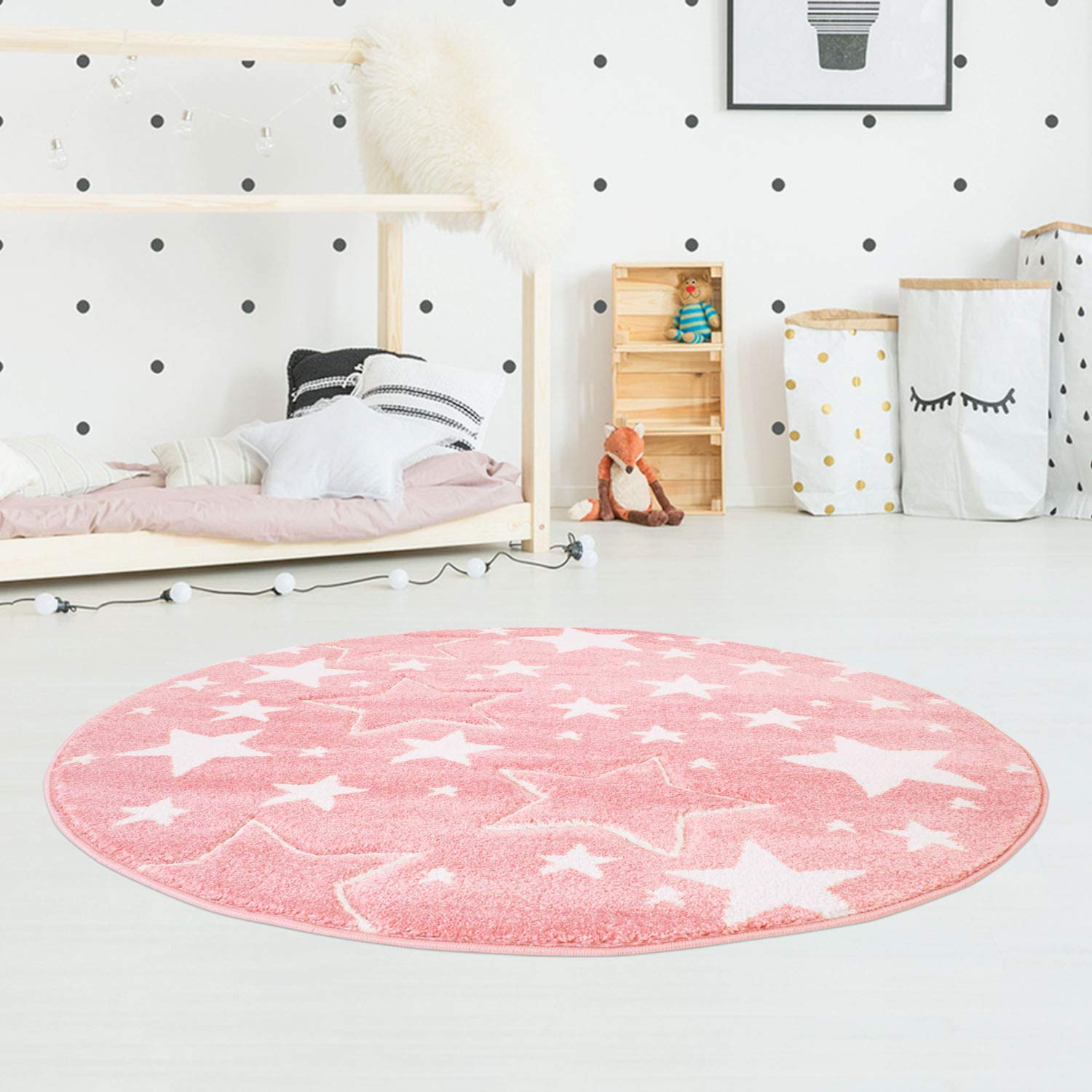Rond Hoogpolig vloerkleed - Blushy Roze | Super zacht