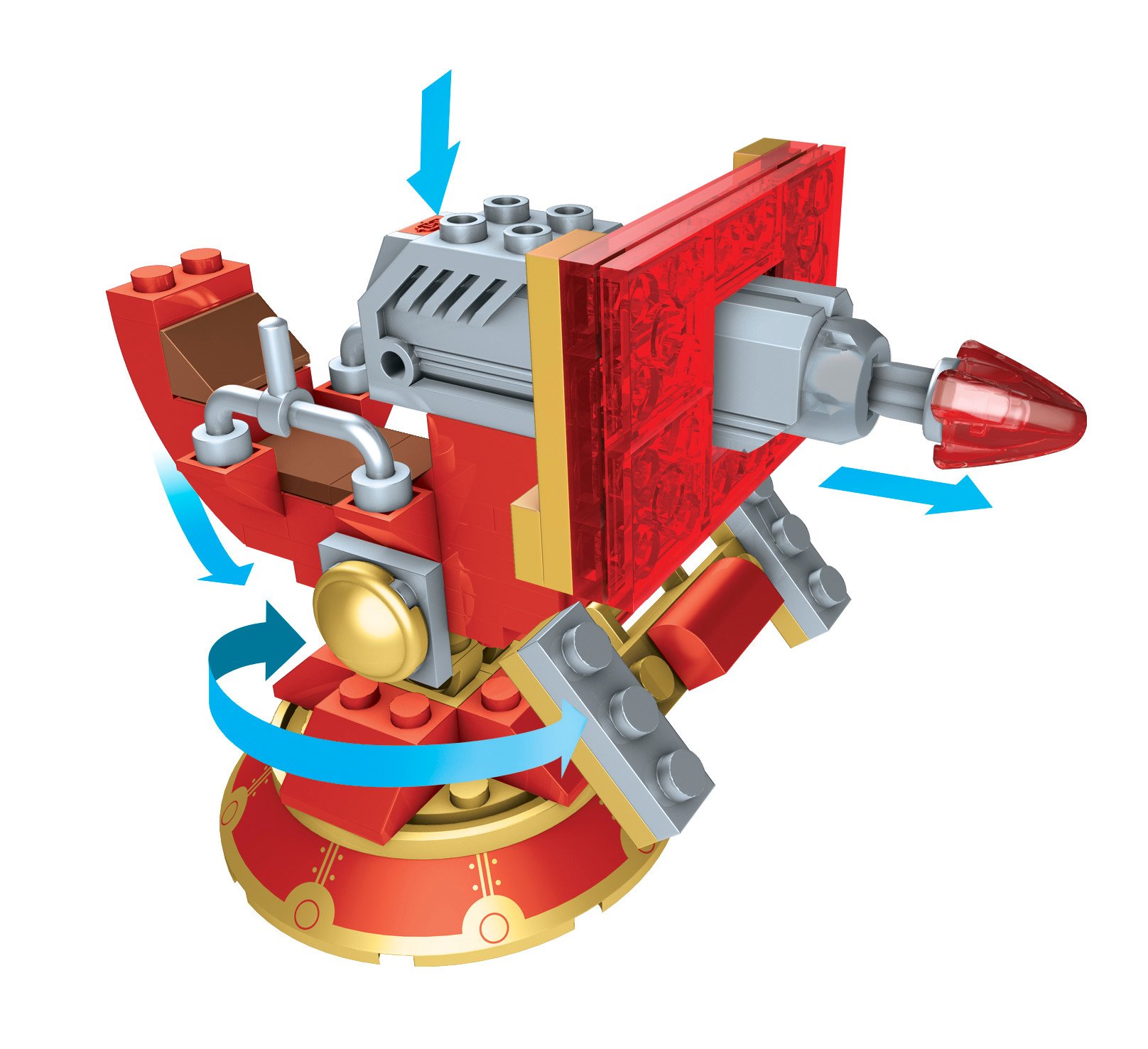 Amazon.com: Mega Bloks Skylanders Sproket's Heroic Turret : Toys