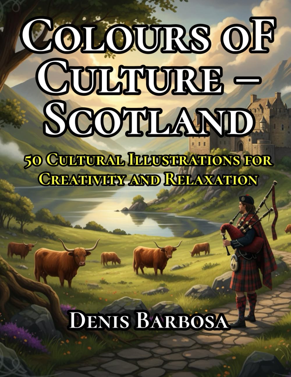 Colours of Culture – Scotland: 50 Cultural Illustrations for Creativity and Relaxation (Cores da Cultura)
