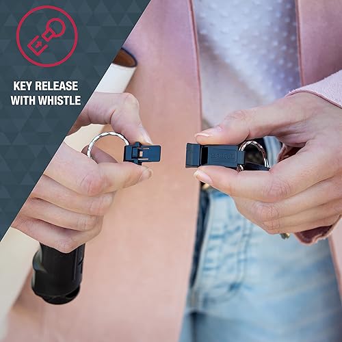 Miniatura 9 de SABRE 2-in-1 Pepper Gel with Detachable Safety Whistle Keychain, 25 Bursts, 12-Foot (4 m), Whistle Calls for Help & Can Be Heard Up to 750 Feet, UV