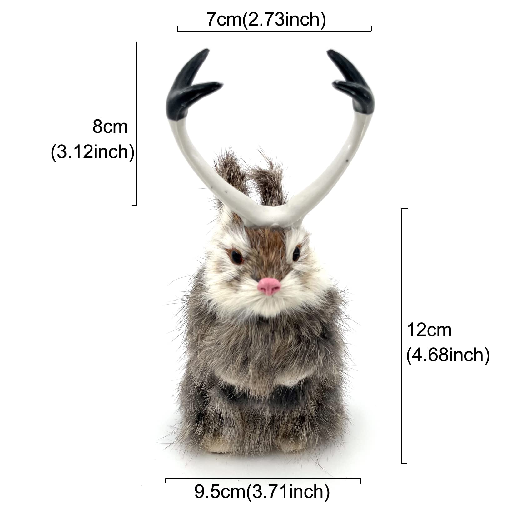 Amazon.com: FlyEgg 4 Color~Realistic Jackalope Rabbit in Fur