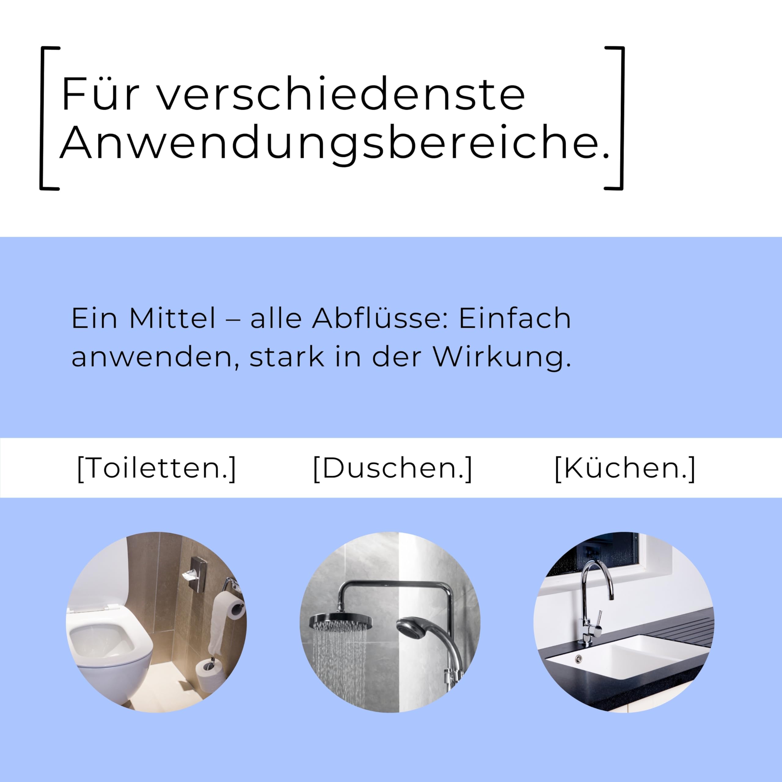 ABACUS® Abflussreiniger & Rohrreiniger, Rohrfrei, Abflussfrei – entfernt Haare und Ablagerungen in Rohren und Abflüssen – Abflussreiniger 3x 1000 ml (7596)