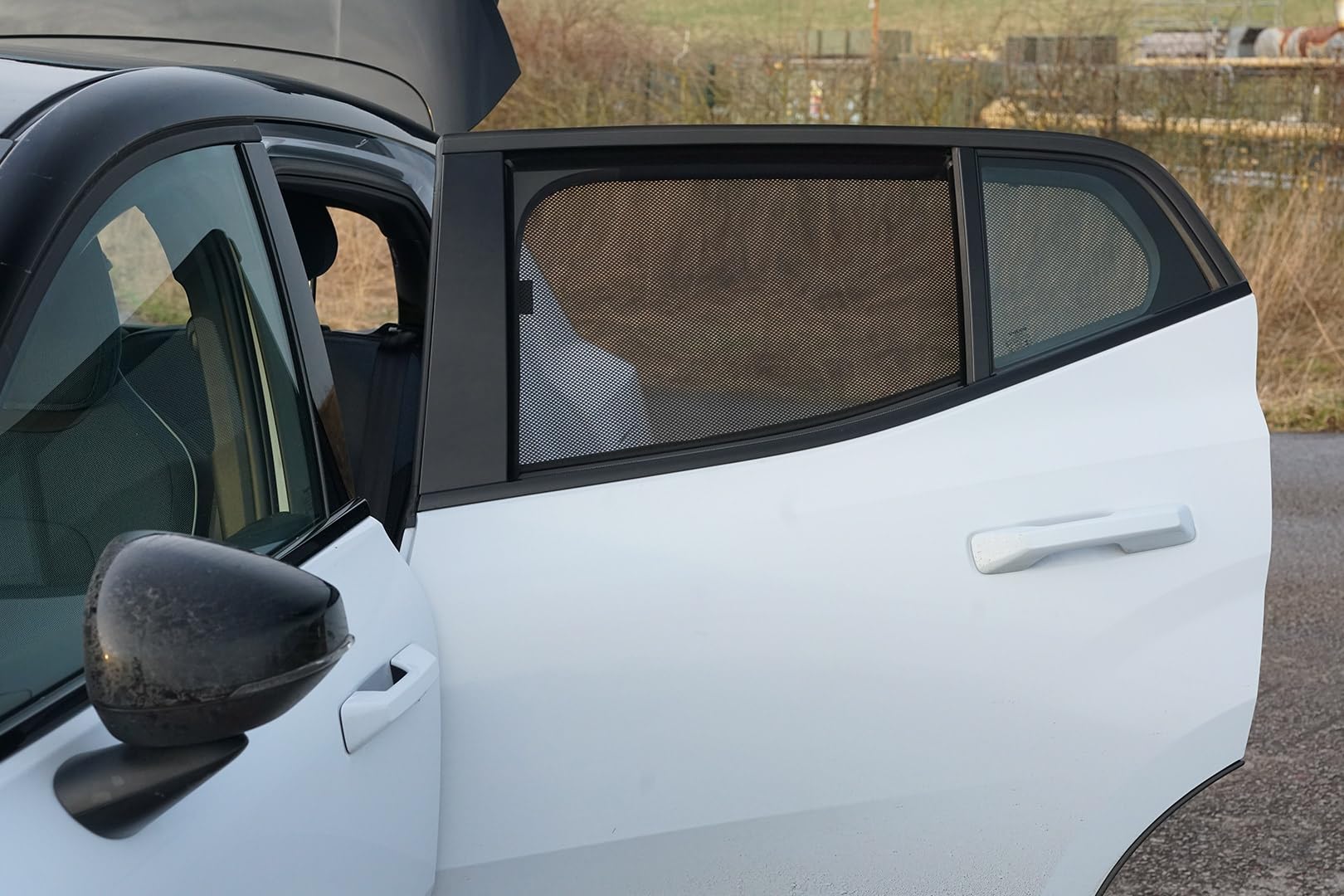 CAR SHADES Juego Compatible con Volvo EX30 2023- (4-Partes) cortinillas Parasol a Medida