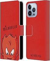 Vista 132 de Head Case Designs Funda de piel con licencia oficial de AC Milan Dream Big Children compatible con Apple iPhone 13 Mini