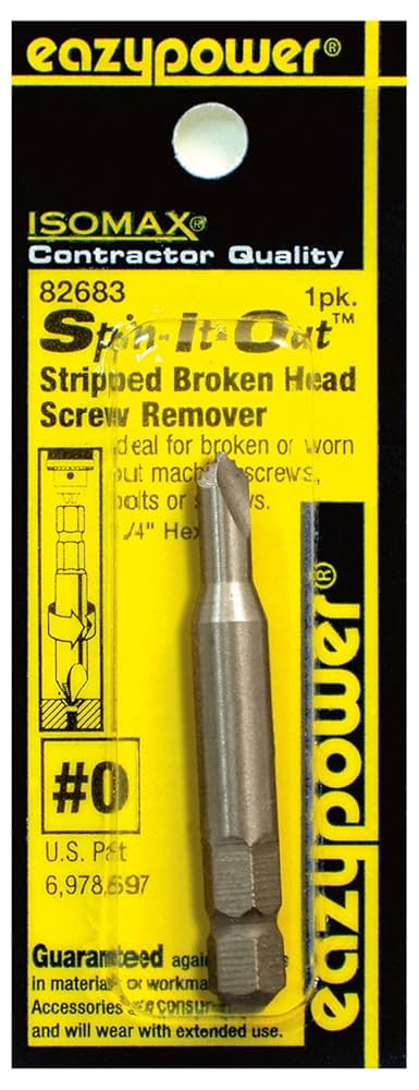Eazypower Damaged Screw Remover, No.0 Spin It Out (GIDDS2