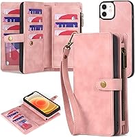 Vista 18 de TwoHead Funda tipo cartera para iPhone 12 Pro Max con tarjetero, funda magnética desmontable para teléfono 12 Pro Max, piel sintética, a prueba