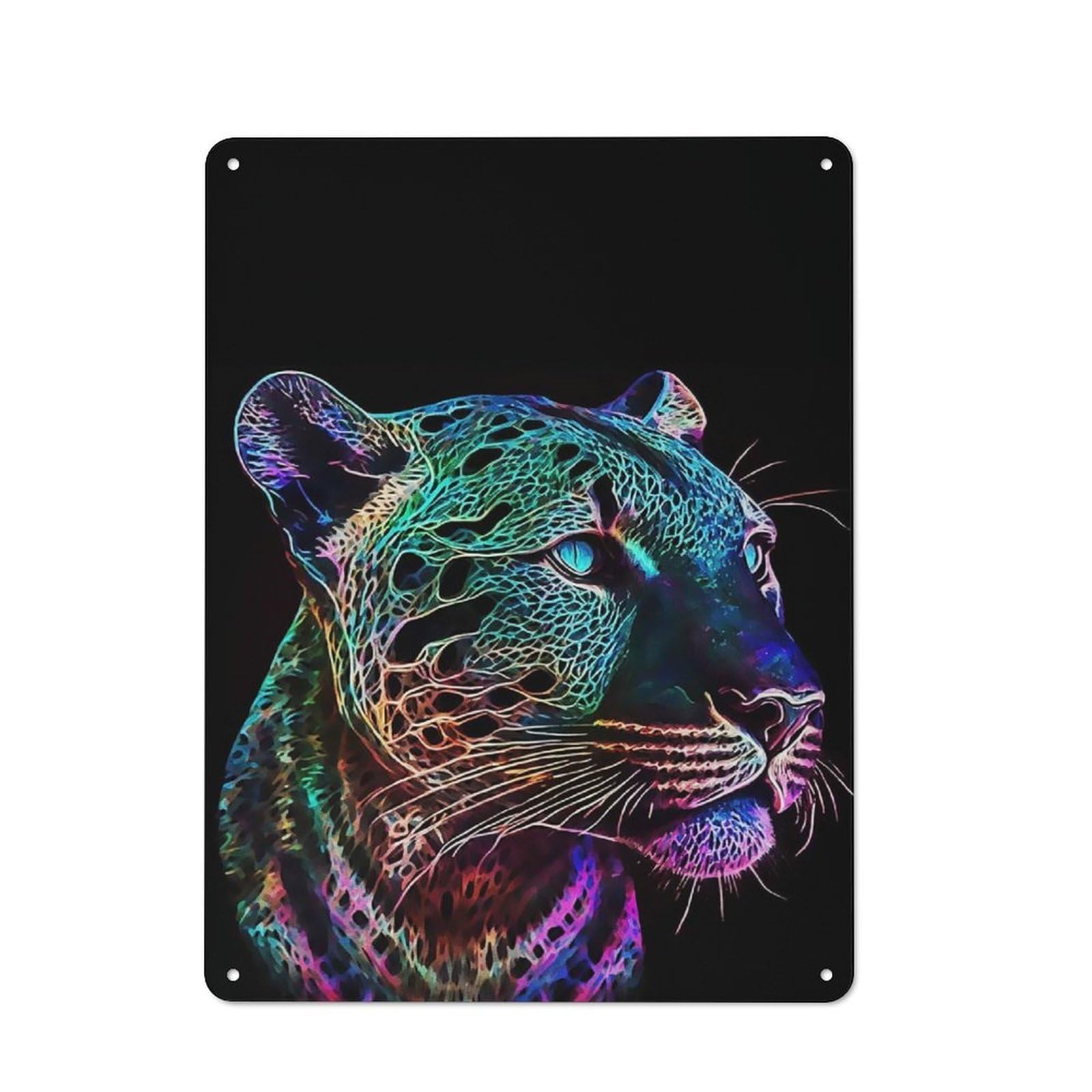 Nostalgic Decorative Tin Plaque 40x30cm Featuring Tiger Line, Classic Pub Decor for Cafe, Pub, Workshop Or Home Bar