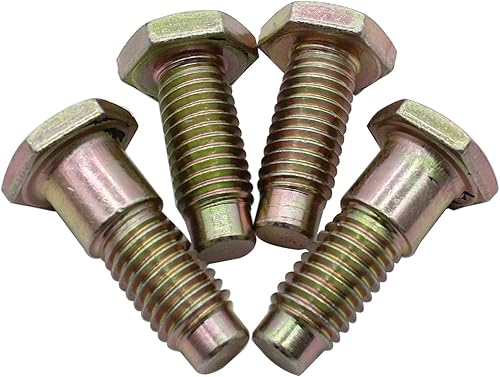 4PCS 64-81 Cinturón de seguridad delantero Piso Pan Montaje Tornillos de fijación Cabeza de pajarita Tapa dura