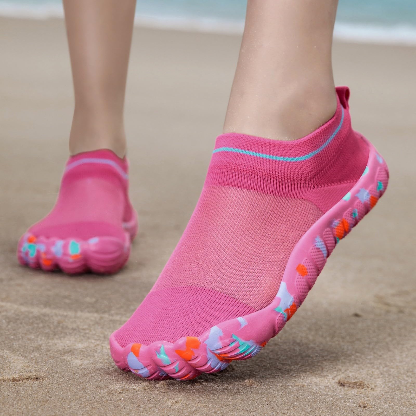 Zapatos de Agua Barefoot Unisex Cómodas Antideslizantes Escarpines Piscina | Barefoot Mujer Hombre Ligera Cómoda Zapatillas Transpirable de Secado Rápido Calzado Antideslizante para Playa Piscina