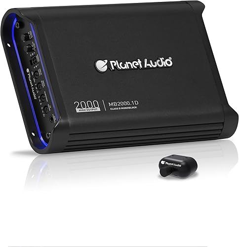Miniatura 9 de Planet Audio MB2200.5D Amplificador de coche de 5 canales - 2200 de alta salida, 2-8 ohmios estables, entradas de nivel bajo/alto, cruce de paso