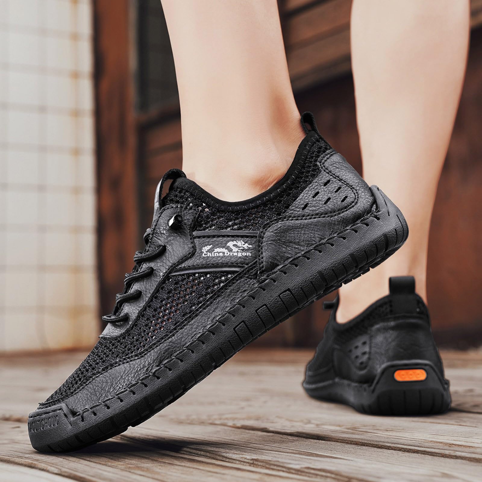 Scarpe da ginnastica ortopediche da uomo in rete, comode, indolore, traspiranti, impermeabili, da corsa, per il tempo libero, leggere