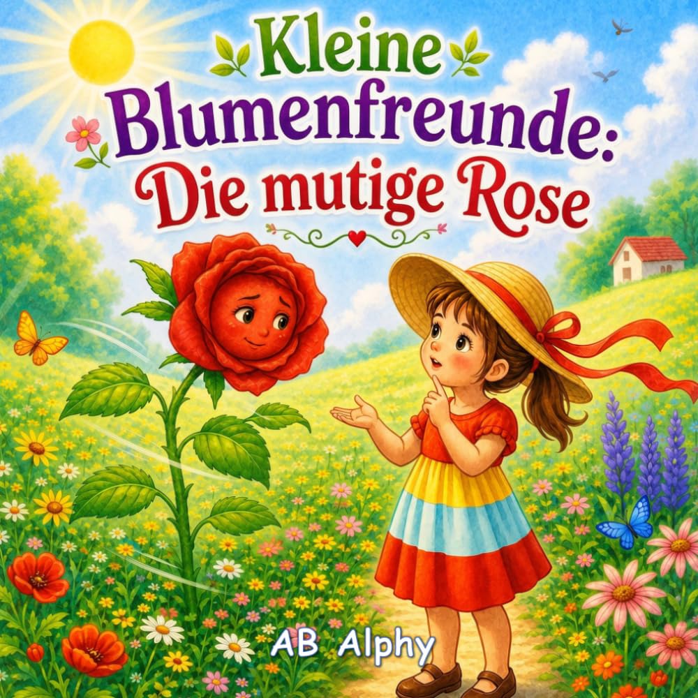 Kleine Blumenfreunde: Die mutige Rose: Eine liebevolle Geschichte über Mut, Selbstvertrauen und Tapferkeit trotz Angst