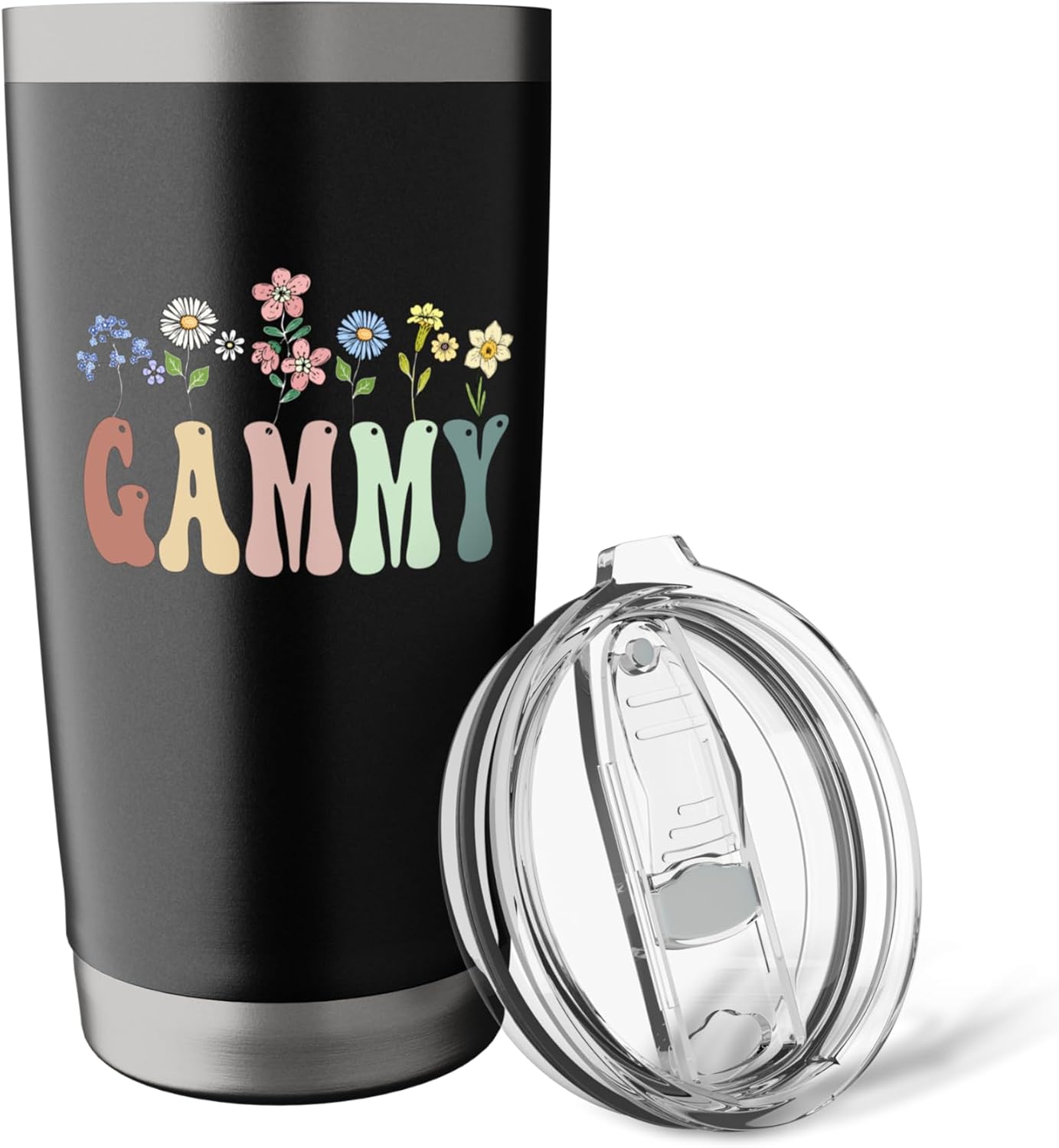 Gammy Gifts Women Wildflower Floral Design Gammy Stainless Steel Insulated Tumbler - Image 5