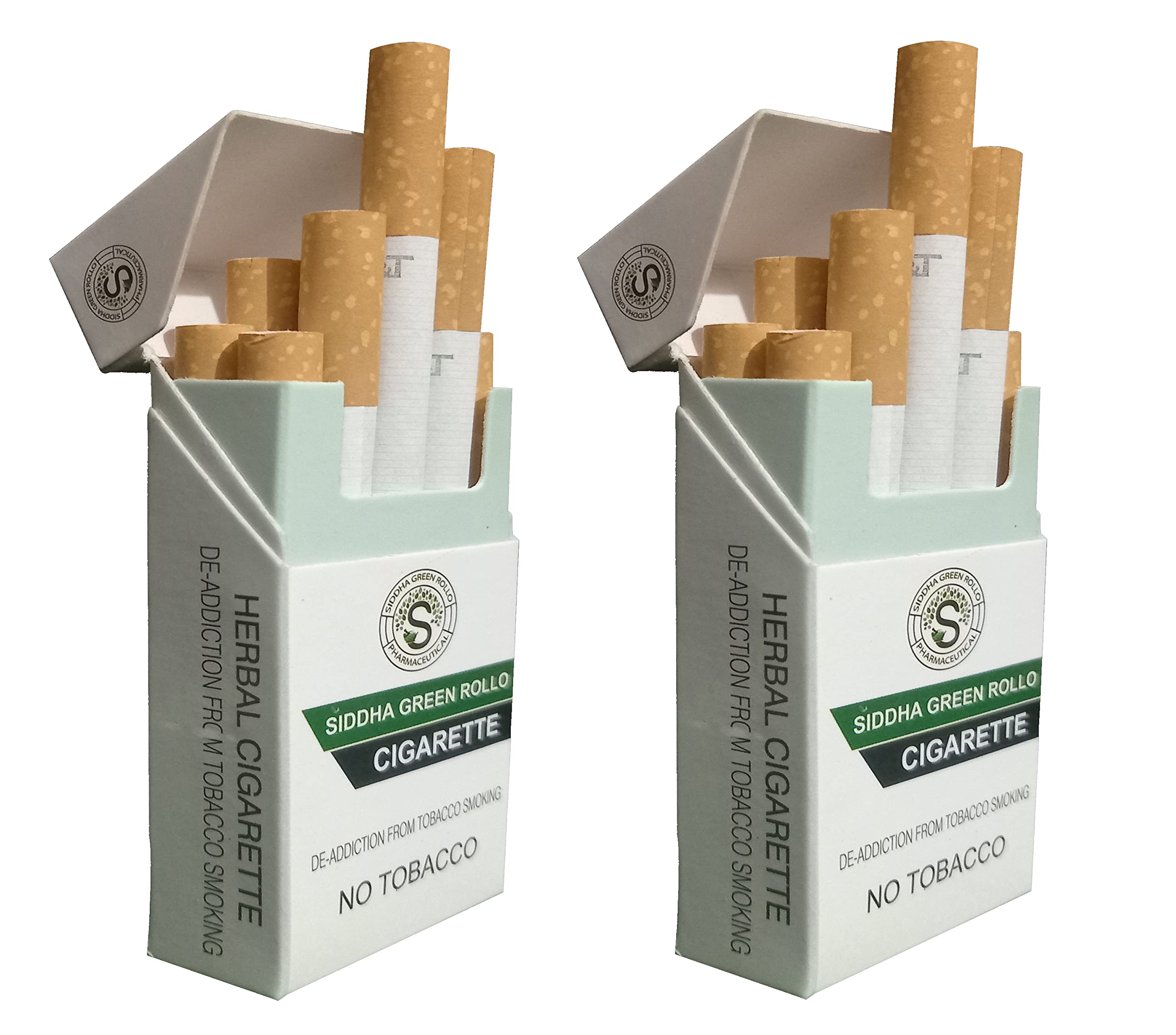 2 PACK OF SIDDHA GREEN ROLLO CIGARETTE For De-Addiction From Tobacco smoking  100% Tobacco Free Cigarette : Amazon.in: Home & Kitchen