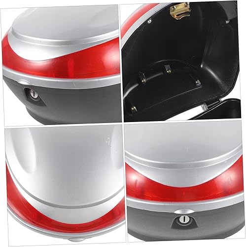 Miniatura 2 de Beatifufu Casco de ciclomotor para motocicleta, almacenamiento de motocicleta, maletero, bolsa de carga para motocicleta, cerradura de equipaje,