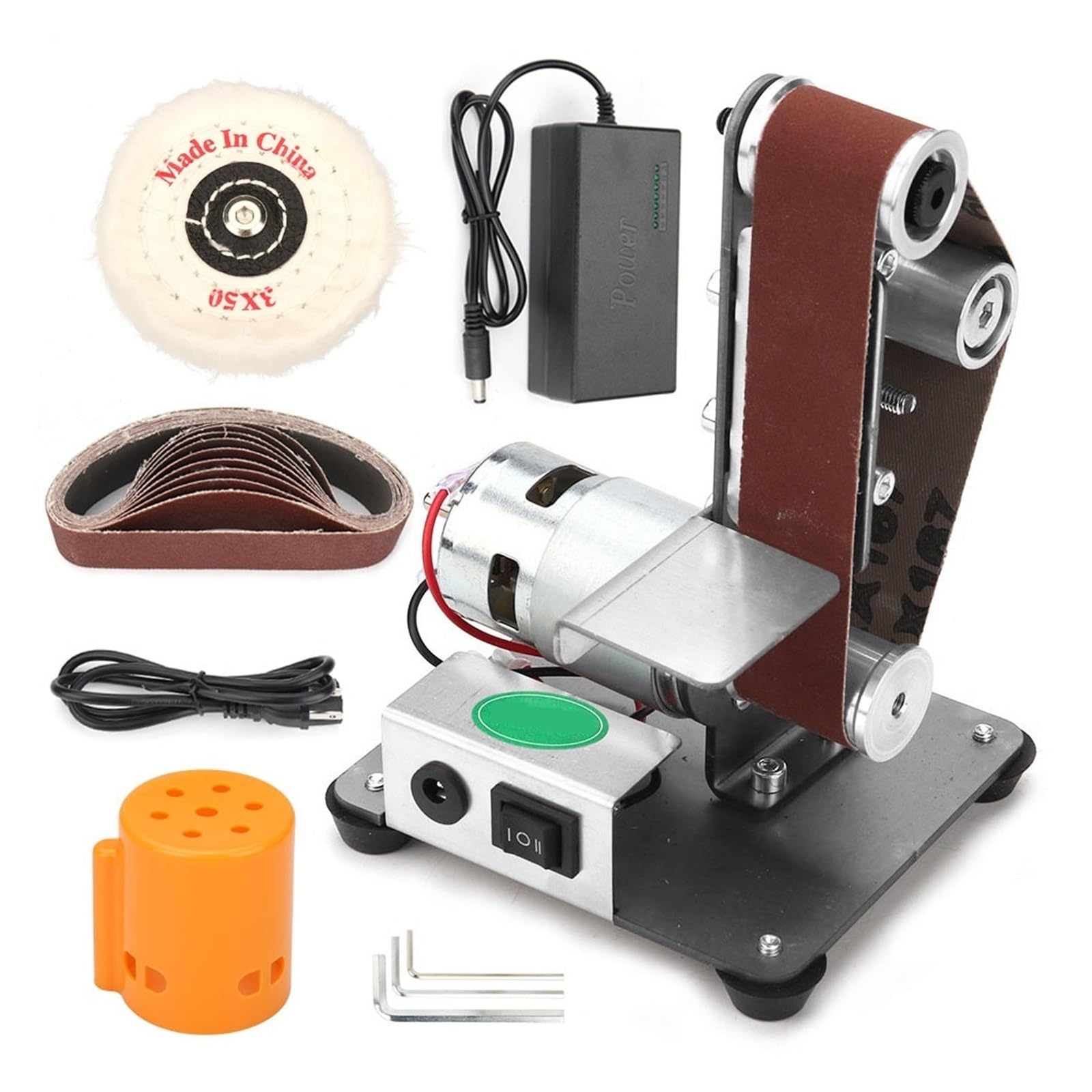 Szlifierka elektryczna Wielofunkcyjny pulpit pionowa miniaturowa Mini elektryczna maszyna taśmowa DIY szlifierka szlifierka kątowa Wysoka prędkość, cichsza(Style 1)
