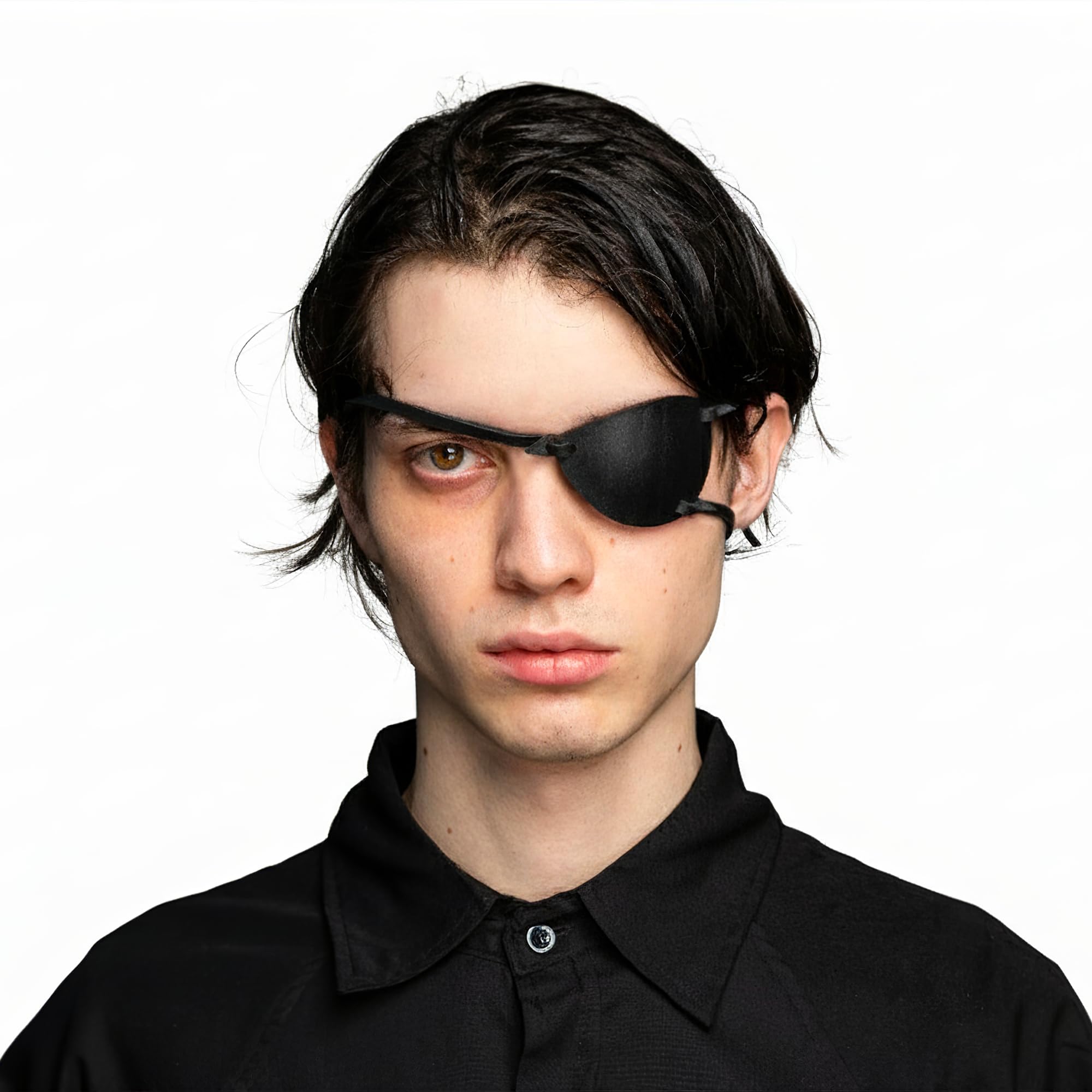 Amazon.com: Premium Handmade Metal Gear Leather Eye Patch with