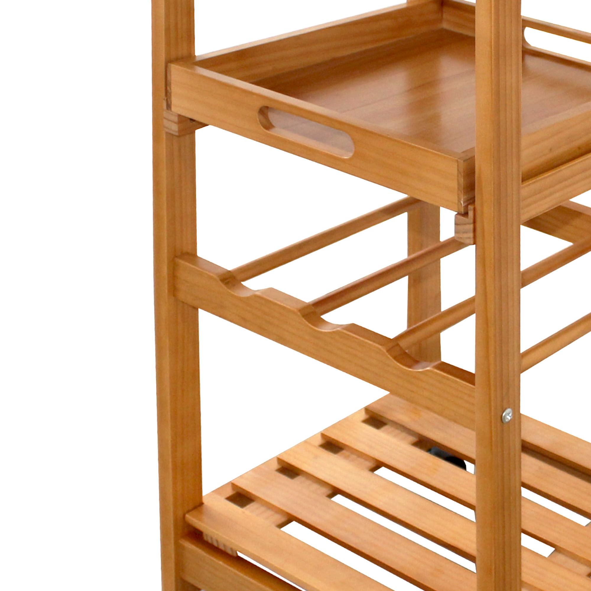 carrello in legno salvaspazio