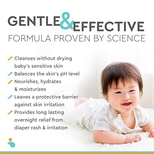 Miniatura 7 de Multipurpose Organic Diaper Care - EWG Verified 8oz - Baby Cleanser Baby Lotion Unscented Unfragranced - Replace Zinc Oxide Diaper Rash Cream - Baby