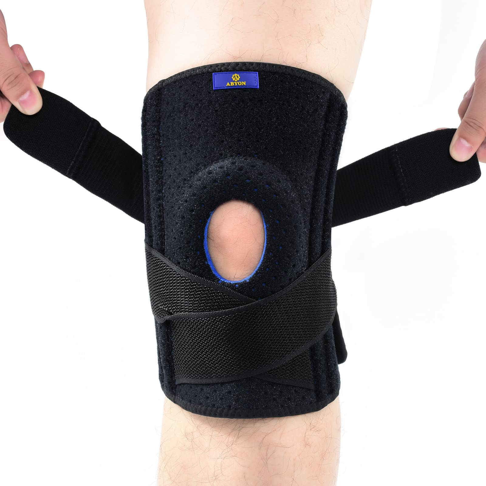 ABYON Plus Size Knee Braces for Knee Pain with Side Stabilizers for Man