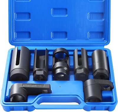 NYXOVA 7PCS O2 Sensor Socket Set, 22 27 29mm Offset Remover Tool