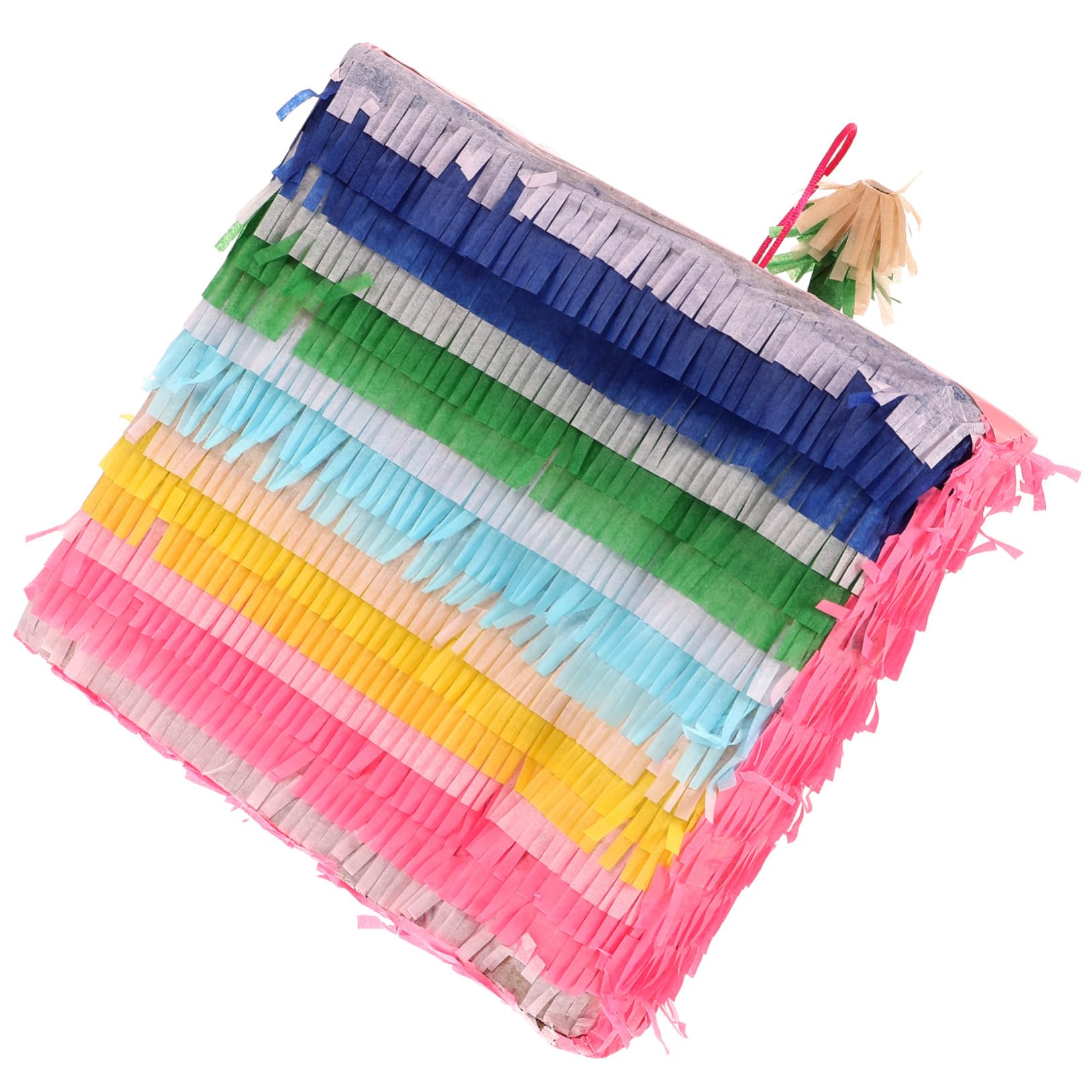 Cabilock Piñata De Fiesta Pastel 3d Colgante Papel Práctico Para Niños Cumpleaños Decoración Rellena De Dulces Accesorio Suministros Para Juegos