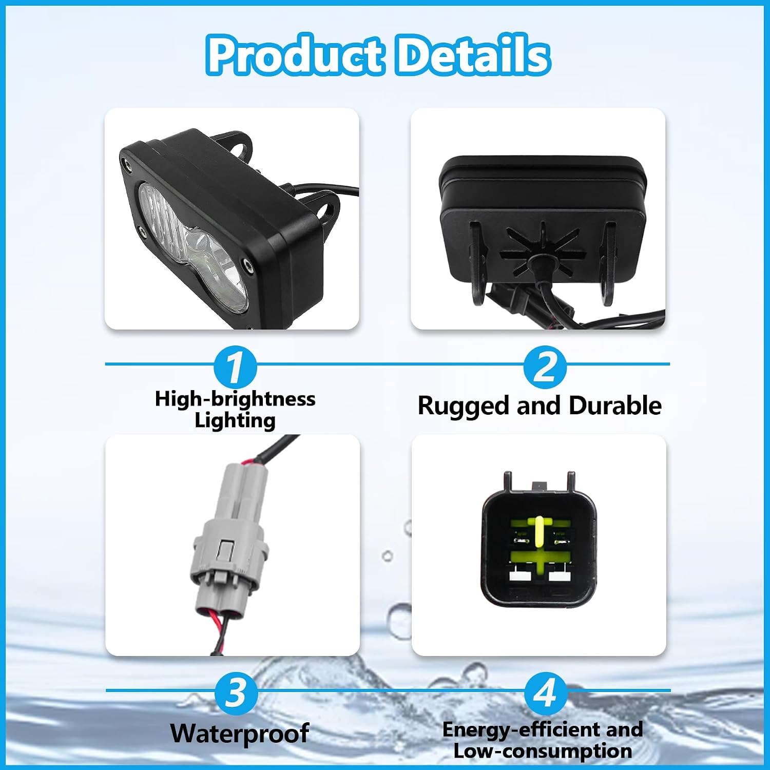 Headlight Kit with Adapter Harness Fit for Talaria Sting R MX4 MX3 for Sur-Ron Segway X260