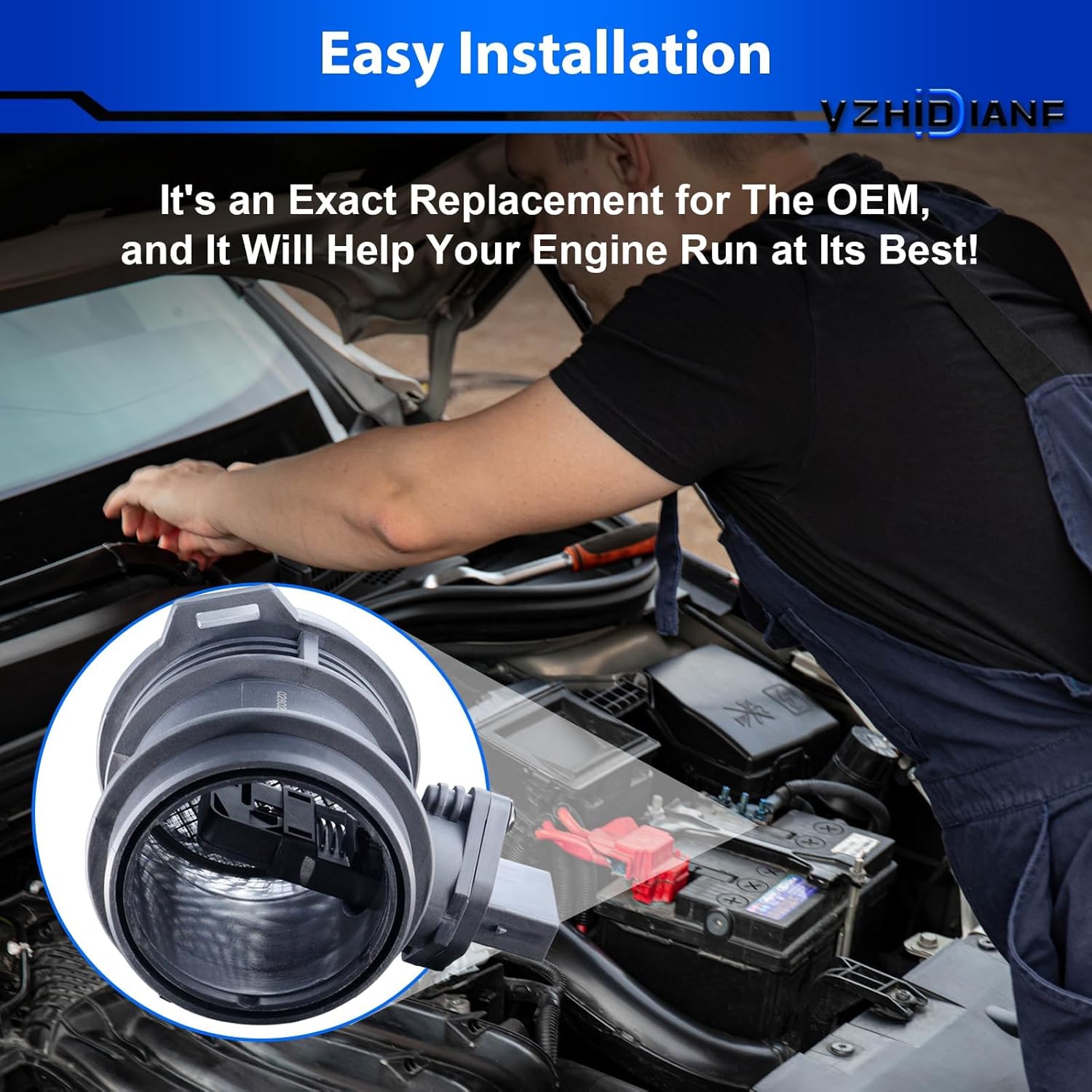 Mass Airflow Sensor 0280217515 Fits for:-Mercedes-Benz ML320 S350 SLK32 AMG SLK320 C240 C280 C32AMG C320 CLK320 E320 1998 1999 2000 2001 2002 2003 2004 2005 2.6L 2.8L 3.2L 3.7L OE#138960