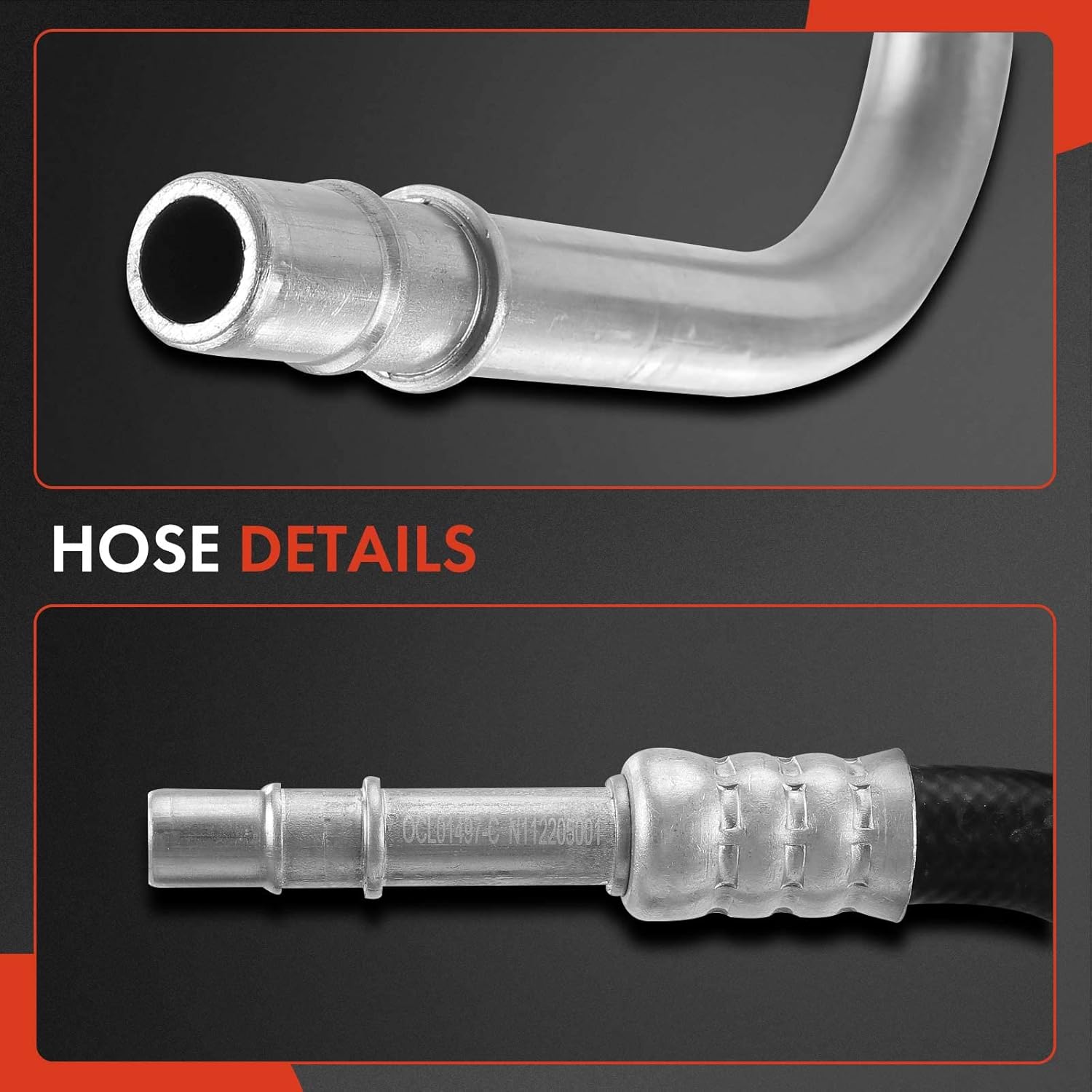 A-Premium Automatic Transmission Oil Cooler Line Hose Assembly Compatible with Ford Edge 2007-2009 & Lincoln MKX 2007-2009, 3.5L
