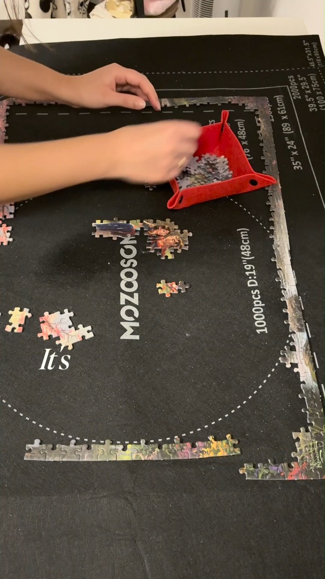Tapis Puzzle 3000 Pièces – Feutre Antiglisse – Avec Rouleau De Rangement Et 6 Trieurs – Jigsaw Mat Roll Up