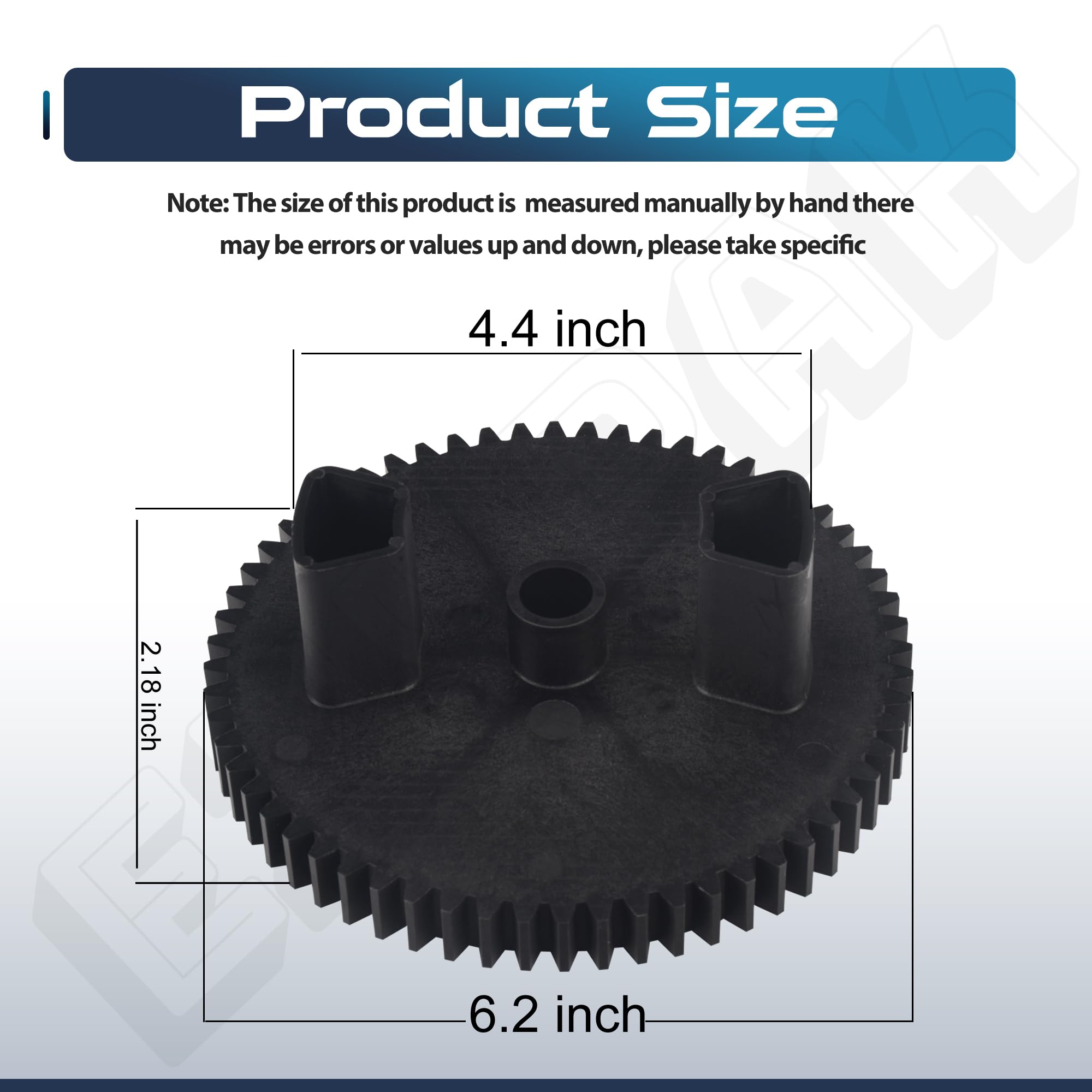 Engranajes de barrendero de césped R-2280 NP08 de 42 Pulgadas compatibles con John Deere/Brinly-Hardy STS-42 y STS-426, 60 Engranajes de Dientes