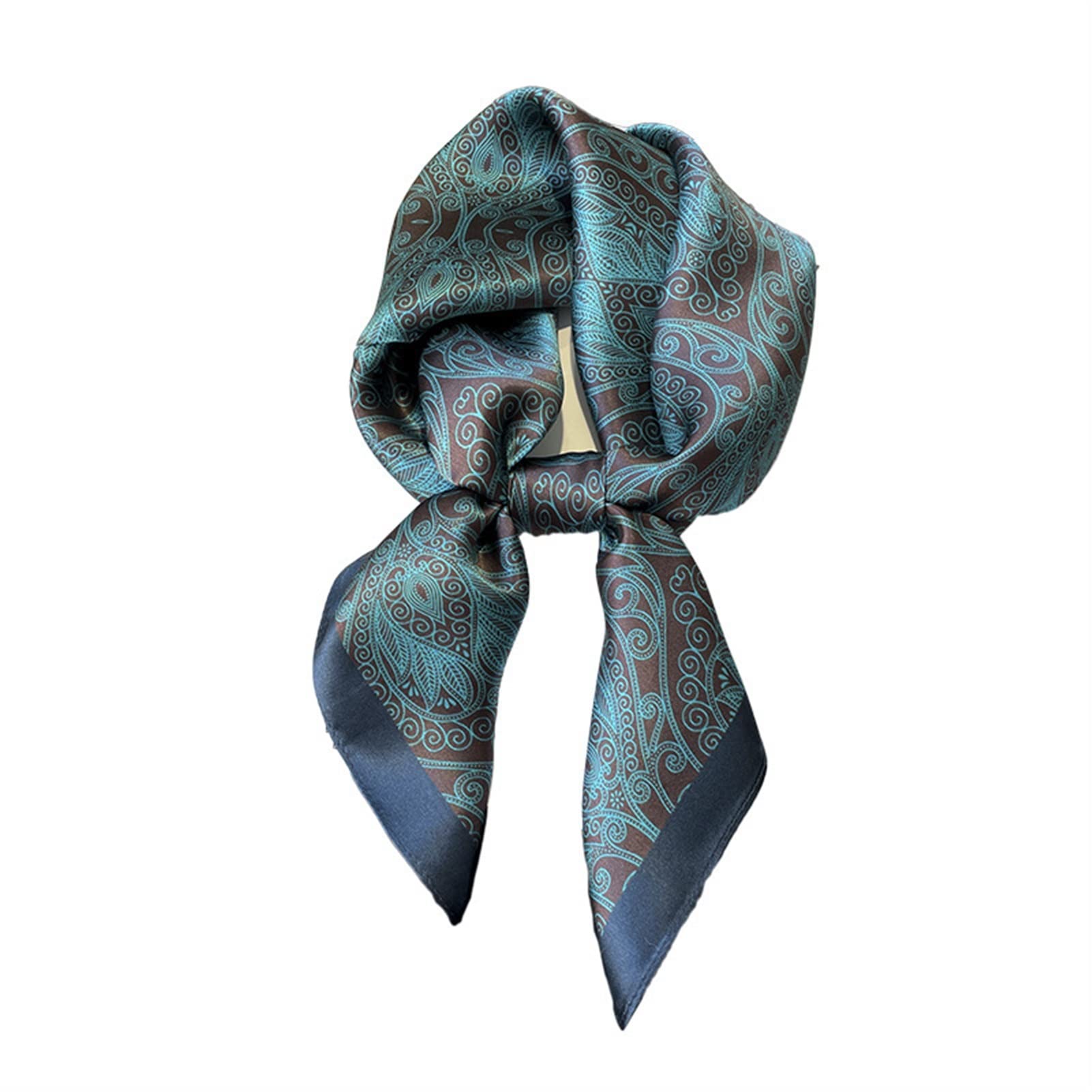 Pañuelos Mujer Natural Seda Bufanda Chal Envoltura Mujeres Damas Moda Bufandas Regalos Cuello Foulard Bandana Cuadrado Diadema Hijab Bufandas de Moda (Color : 1, Size : 68x68cm)