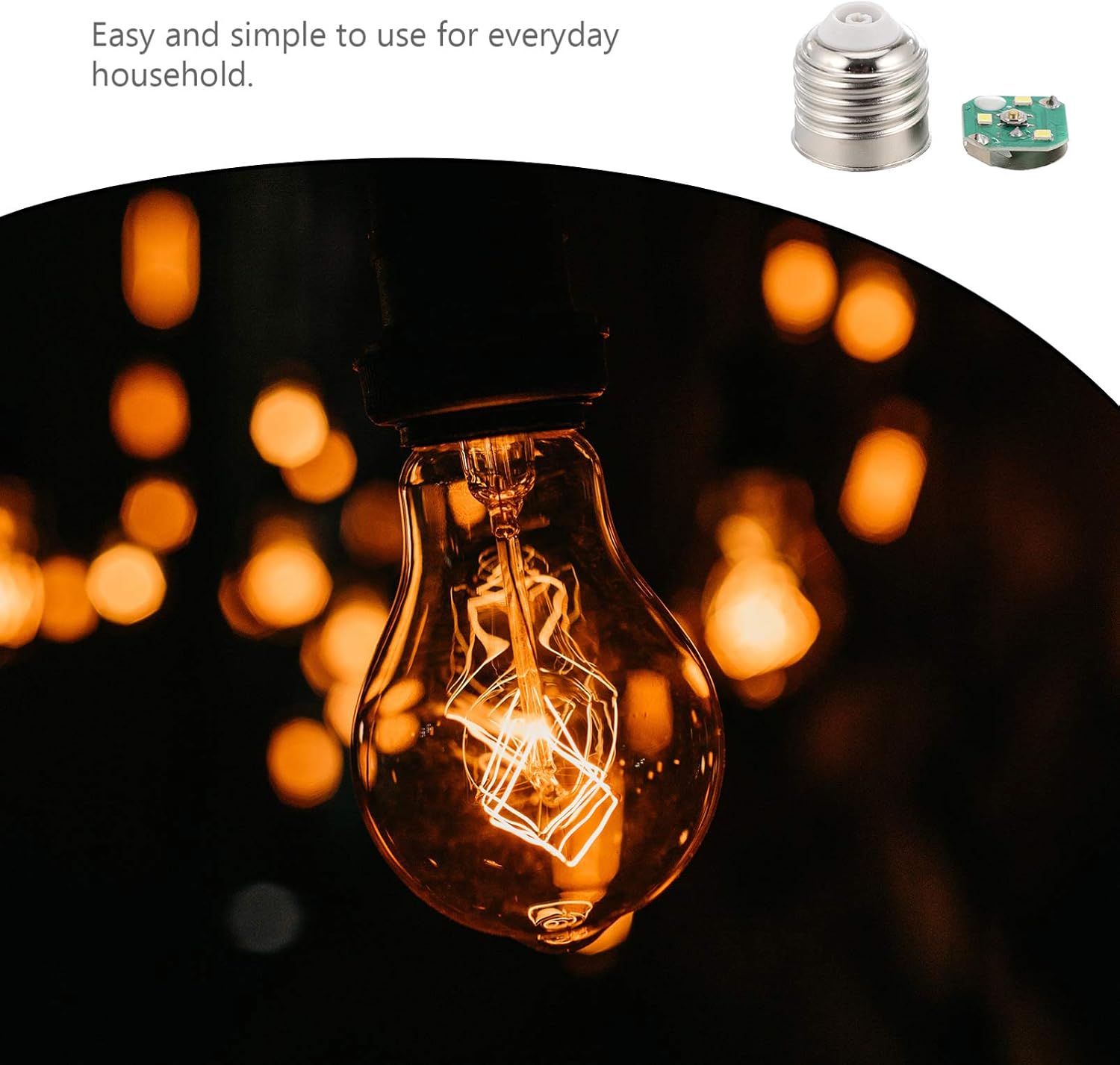 Cabilock 3 Sets LED Chip Base and Bulb Repair Kit DIY Light Bulb Supply for Crafting and Home Decoration Material Sturdy and for Bedside Lamps and Holiday Decor