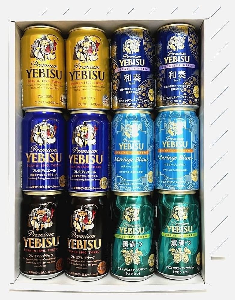 Amazon.co.jp: ヱビスビール飲み比べ6種12本セット : 食品・飲料