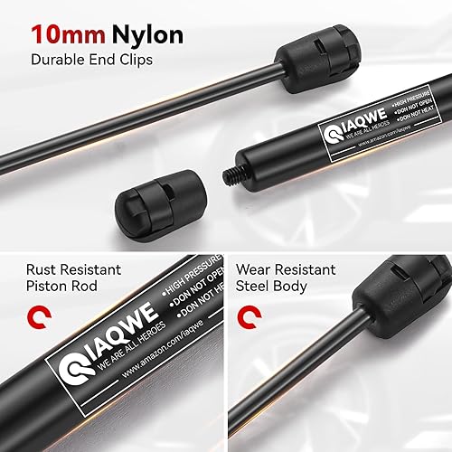 Miniatura 5 de Soporte de elevación de 20 pulgadas, 10 libras45N, amortiguador de gas para puerta de armario de caravana, caravana, ventana trasera, caja de