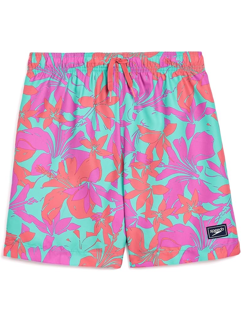 Pink Speedo Swim Trunks Mid Length Redondo Printed (Little Kid/Big Kid)