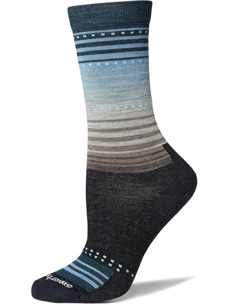 Gray Smartwool Everyday Stitch Stripe Crew