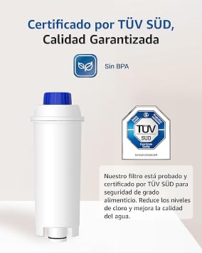 Maxblue Water Filter, Replacement for De'Longhi® DLSC002 Filter, Pack of 6