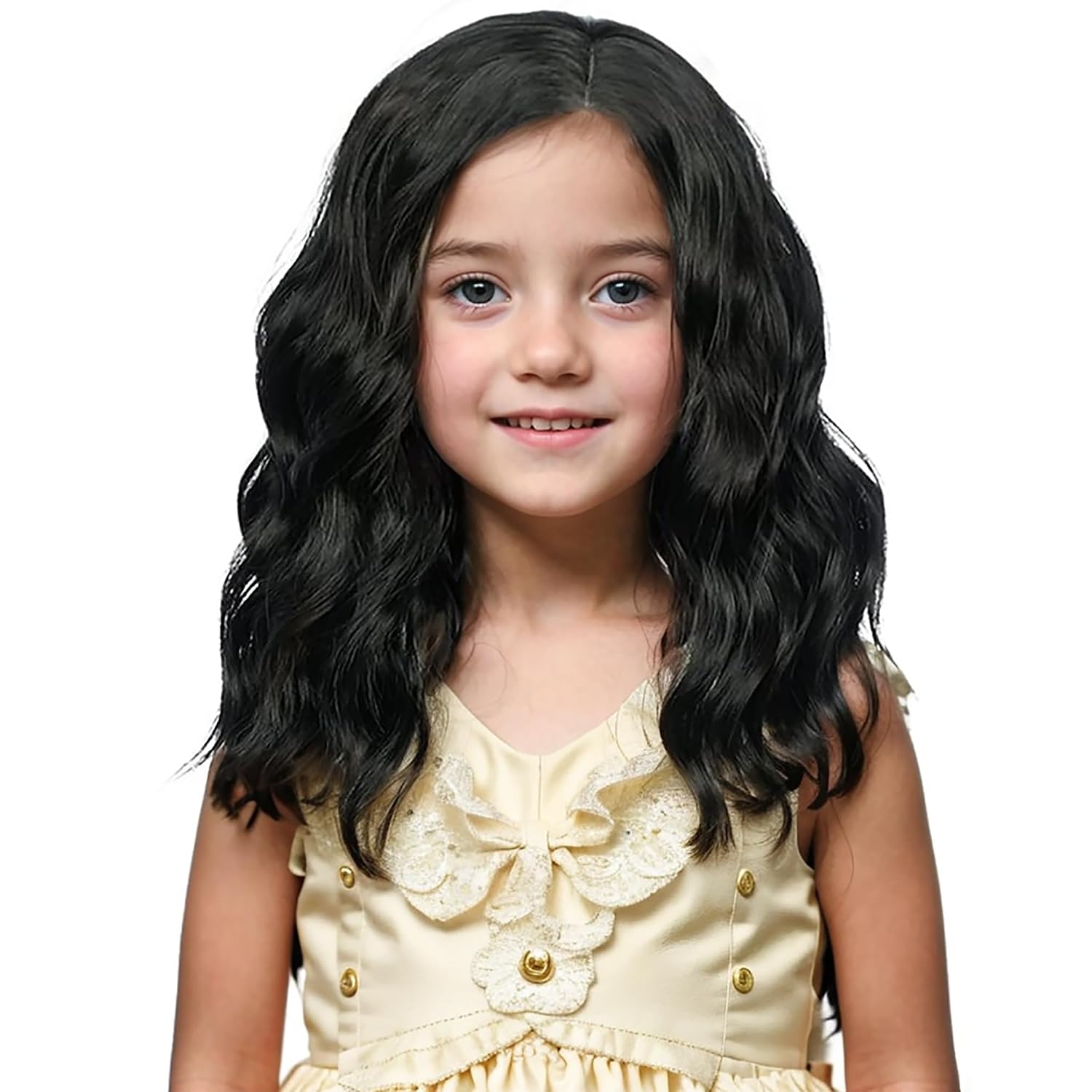 Black Wig Short Curly Wig Black Wig for Dress Up Party Cosplay Synthetic Wigs Hairnet Include