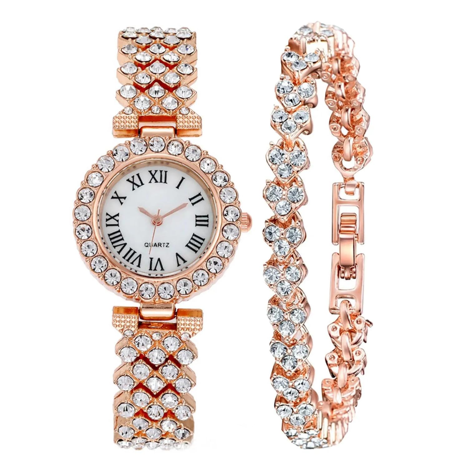 GenericRelojes de Pulsera de Lujo para Mujer-Reloj de Pulsera de Diamante-Reloj de Cuarzo Casual de Moda