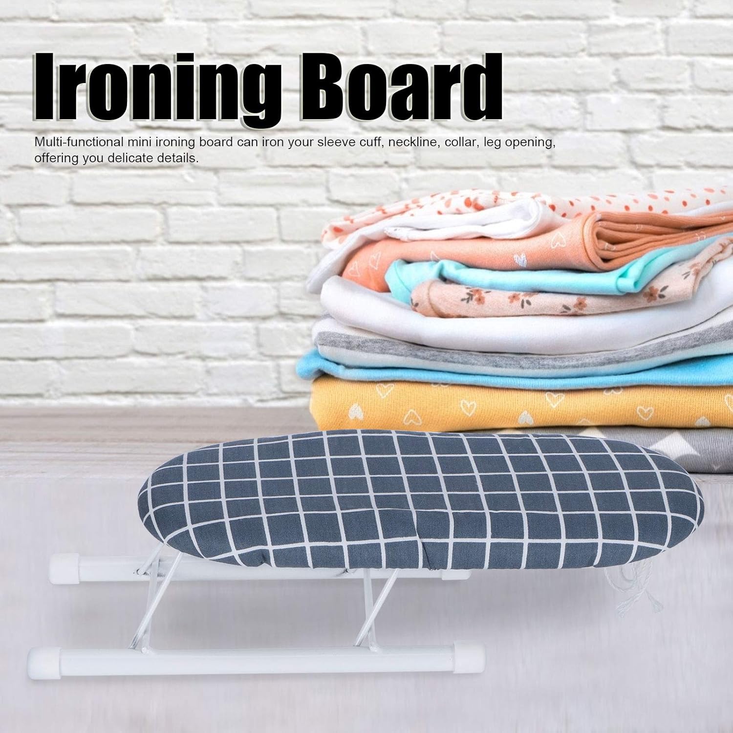 Mini Ironing Board, Sleeve Ironing Board Size 10” L x 4” W Only Suitble for Ironing Sleeve Collar Cuffs Trouser Leg Opening, for Home Travel Use, Not for Whole Garment Ironing