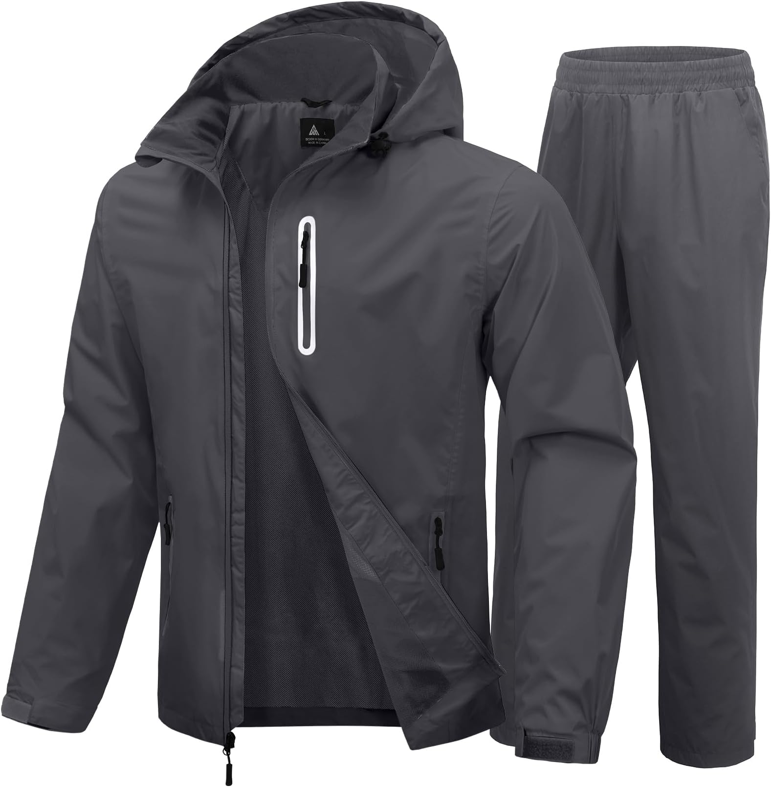 Men Women Rain Suits Waterproof Lightweight Rain Gear Jacket and Pants for Golf, Hiking, Travel