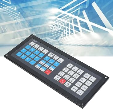 CNC Controller Expansion Keyboard Panel, CNC Controller System, Aluminum Alloy CNC Control Panel with Cable for 3 4 5 Axes, Compatible with DDCS Expert M350 Model, Clear Key