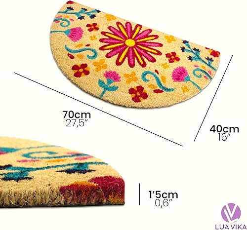 Miniatura 3 de Tapete de fibra de coco para puerta delantera, para exteriores, divertidos tapetes de bienvenida para exteriores, tapete de puerta delantera para