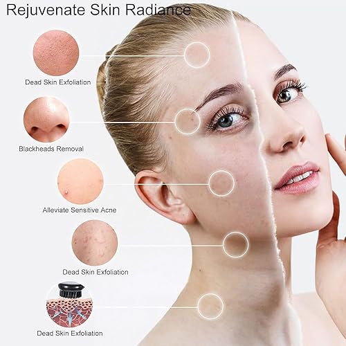 Miniatura 4 de Ooloveminso - Cepillo de limpieza facial de cerdas de carbón, 2 cepillos manuales para limpieza profunda y exfoliación, limpiador facial para